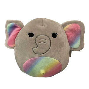 Squishmallow 7” Mila the Elephant rainbow PLUSH NEW